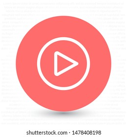 Play Vector icon . Lorem Ipsum Illustration design