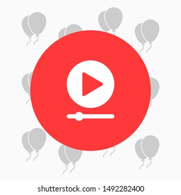 Play Vector icon . Lorem Ipsum Illustration design