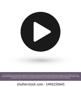 Play Vector icon . Lorem Ipsum Illustration design