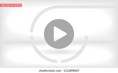 Play Vector icon . Lorem Ipsum Illustration design
