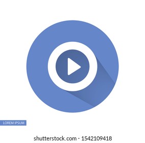 Play Vector icon . Lorem Ipsum Illustration design