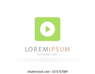 Play Vector icon . Lorem Ipsum Illustration design