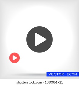 Play Vector icon . Lorem Ipsum Illustration design