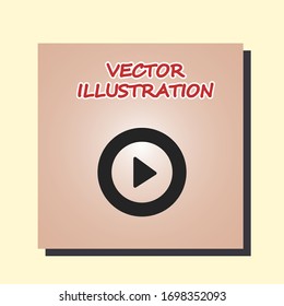 Play Vector icon . Lorem Ipsum Illustration design