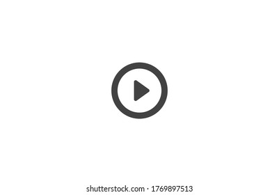 Play vector icon , lorem ipsum Flat design