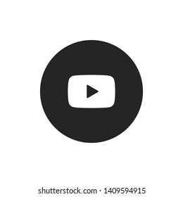 Play vector icon in modern design style for web site and mobile app