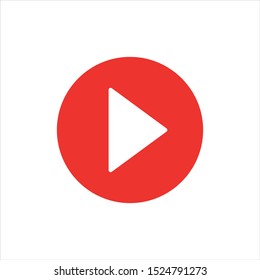 play vector icon in modern design style for website