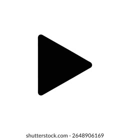 Play Vector Icon, Shaped, right, minimalist