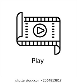 Play Vector icon stock illustration