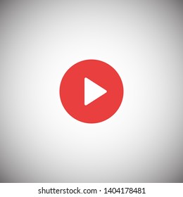 Play vector icon. Symbol button Play video. Media play icon. Audio play button. Web design icon. EPS 10