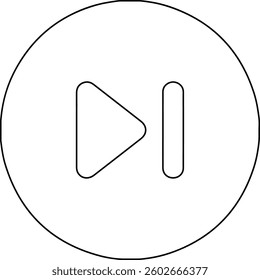 
play vector icon white design