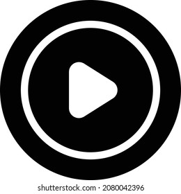 play vector illustration isolated on a transparent background. glyph vector icons for concept or web graphics.