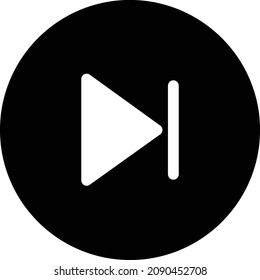 reproducir ilustración vectorial aislada en un fondo transparente. iconos vectoriales de glifo para el concepto o gráficos web.