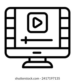 Diseño de iconos de la línea del vector