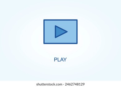Play vector or logo sign symbol illustration