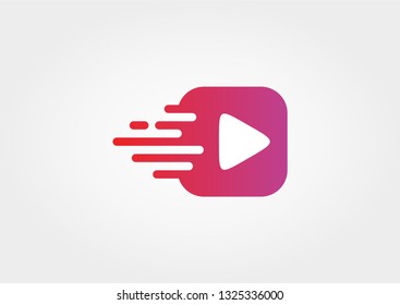 Play the vector silhouette icon application