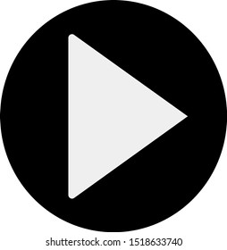 Play vector symbol next music icon