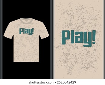 Spielen Vektor T Shirt Design