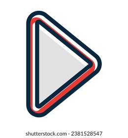 Reproducir Iconos De Colores Oscuros De Línea Gruesa De Vector Para Uso Personal Y Comercial.
