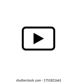 Play video button icon symbol illustration