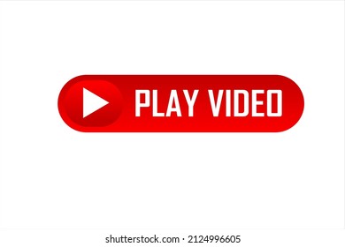 Botón Reproducir vídeo en forma de cápsula roja