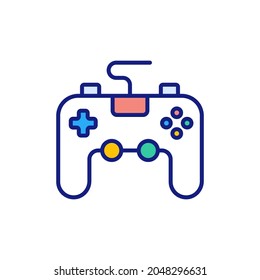 Icono de Reproducir videojuego en vector. Logotipo