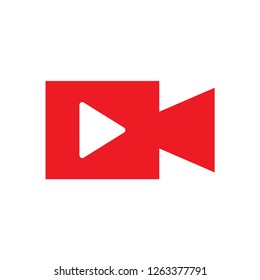 Play video graphic icon design template isolated