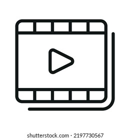 Play video icon - Editable stroke