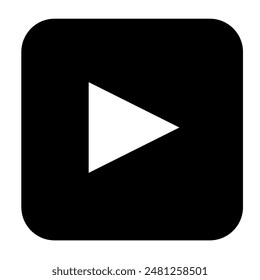 Spielen Video Icon mit flachem Design-Stil