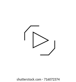 Play Video Icon Line