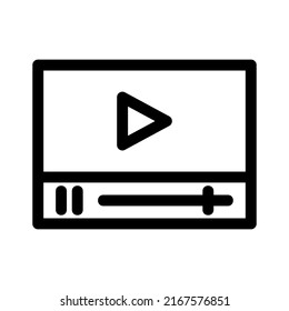 play video icon or logo isolated sign symbol vector illustration - high quality black style vector icons
