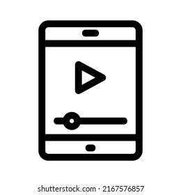play video icon or logo isolated sign symbol vector illustration - high quality black style vector icons
