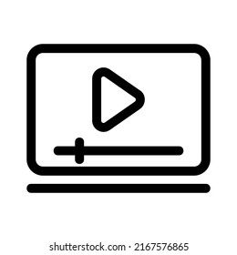 play video icon or logo isolated sign symbol vector illustration - high quality black style vector icons
