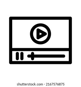 play video icon or logo isolated sign symbol vector illustration - high quality black style vector icons
