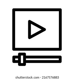 play video icon or logo isolated sign symbol vector illustration - high quality black style vector icons
