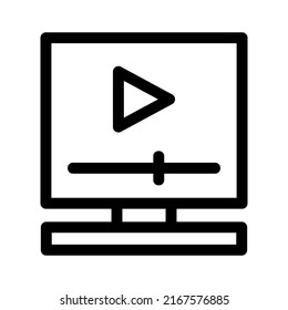 play video icon or logo isolated sign symbol vector illustration - high quality black style vector icons
