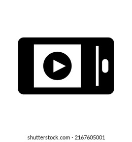 play video icon or logo isolated sign symbol vector illustration - high quality black style vector icons
