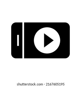play video icon or logo isolated sign symbol vector illustration - high quality black style vector icons

