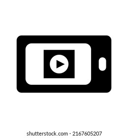 play video icon or logo isolated sign symbol vector illustration - high quality black style vector icons
