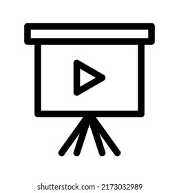 play video icon or logo isolated sign symbol vector illustration - high quality black style vector icons
