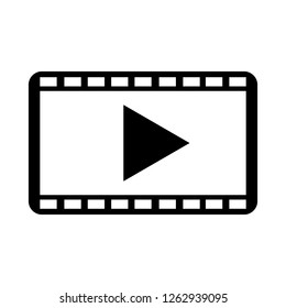 Play Video icon, meida player vector icon