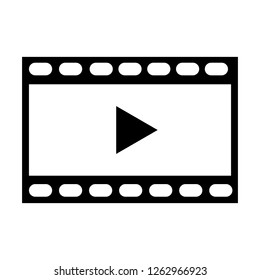Play Video icon, meida player vector icon