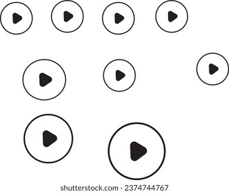 Play video icon and music button