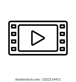 Play video icon vector design template