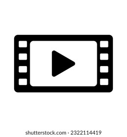 Play video icon vector design template