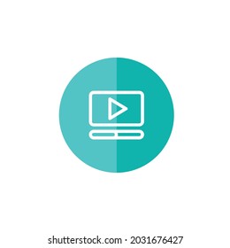 Play Video Icon. Vector Illustration Design