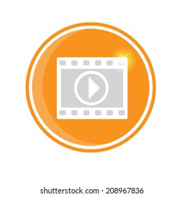play video icon, vector illustration