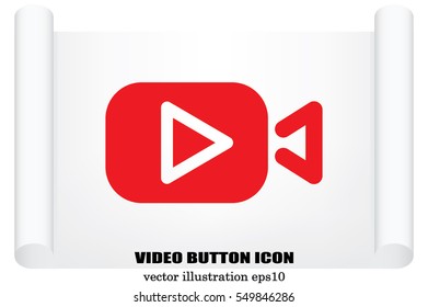 Play video icon vector illustration eps10.