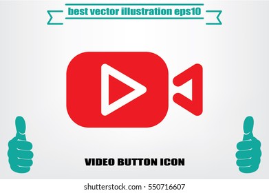 Play video icon vector illustration.