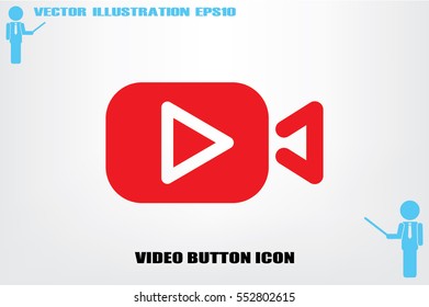 Play video icon vector illustration eps10.